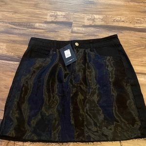 NWT Fashion Nova Layers to the Denim skirt XL
